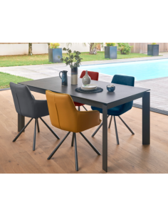 CHAISE FAUTEUIL "ZOE" tissu 2